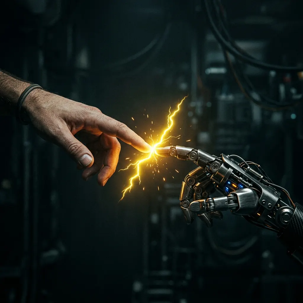 Human and AI working together